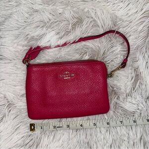 Coach Corner Zip Wristlet